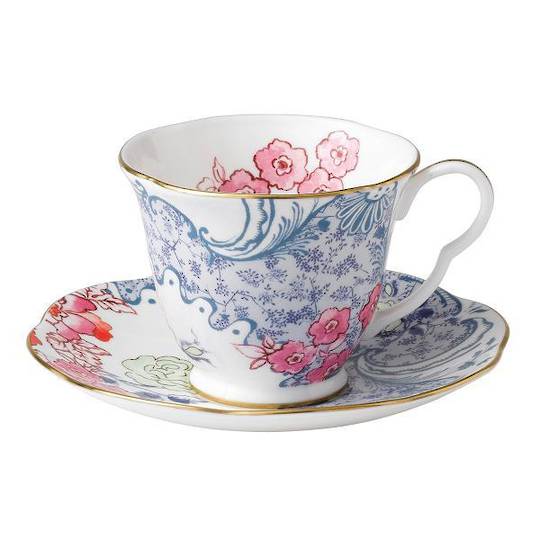 Bloom Tall Blue Cup & Saucer